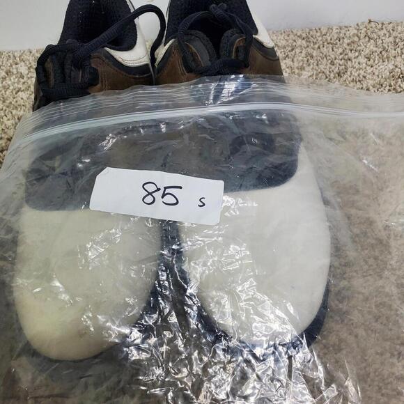 Footjoy Golf Shoes Mens 8 Leather Brown Colorblock Removable Spikes Low Top - Picture 12 of 12